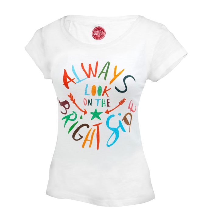 T-SHIRT L ALWAYS LOOK ON THE BRIGHT