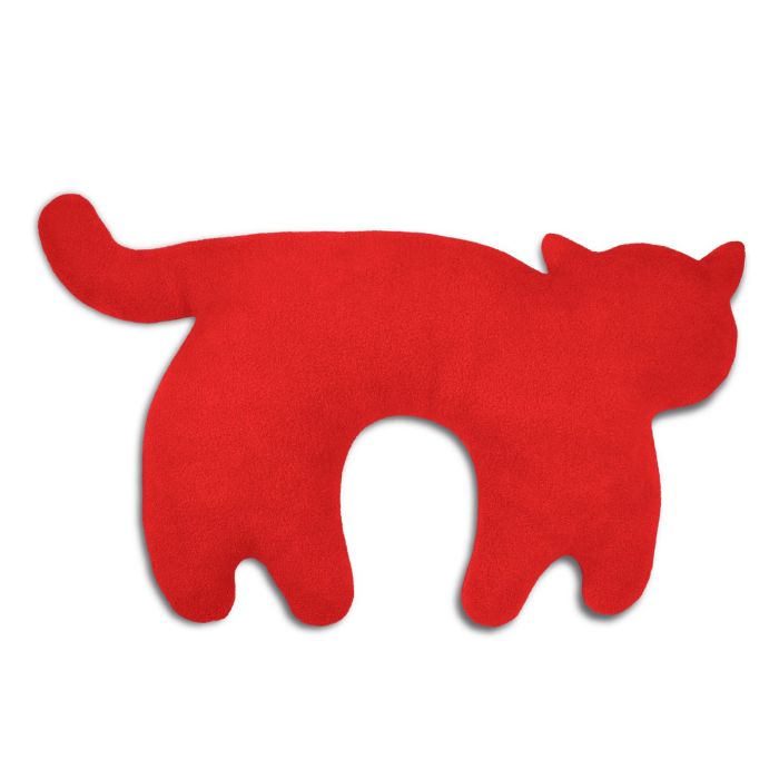 COUSSIN TOUR DE COU ROUGE/NOIR