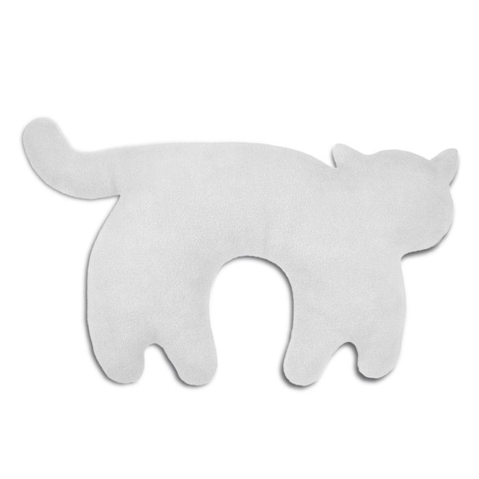 COUSSIN TOUR DE COU GRIS/NOIR WB+DE