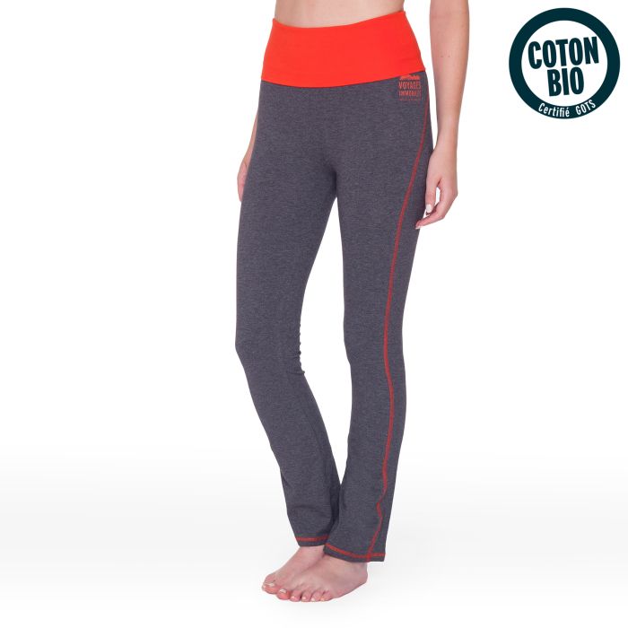 LEGGING SUTRA TXL GRIS CHINE/CINABRE