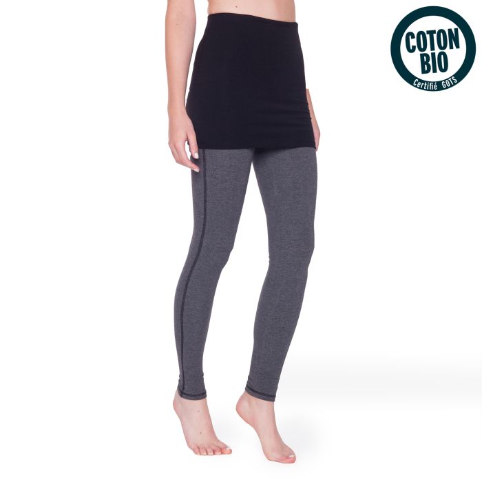 LEGGING DIVYA TM GRIS CHINE/NOIR