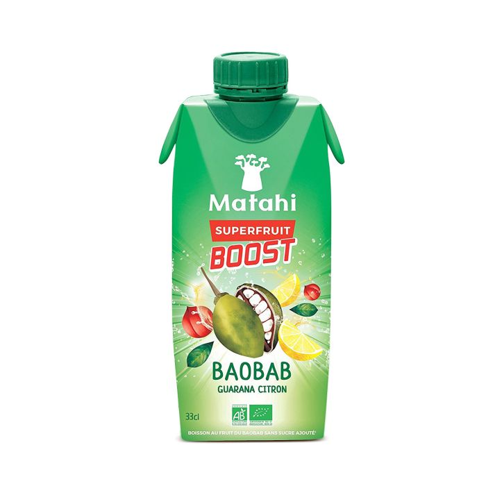 BOISSON BAOBAB GUARANA CITRON 0.33l