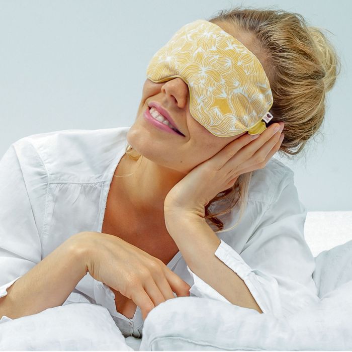 MASQUE RELAXATION COTON BIO JAUNE FTY-40
