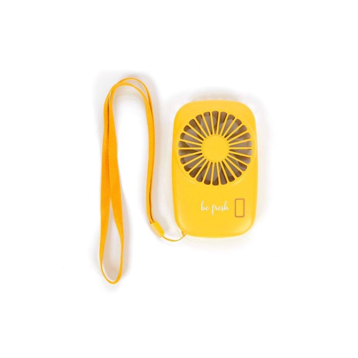 MINI VENTILATEUR RECHARG. JAUNE / FTY-28