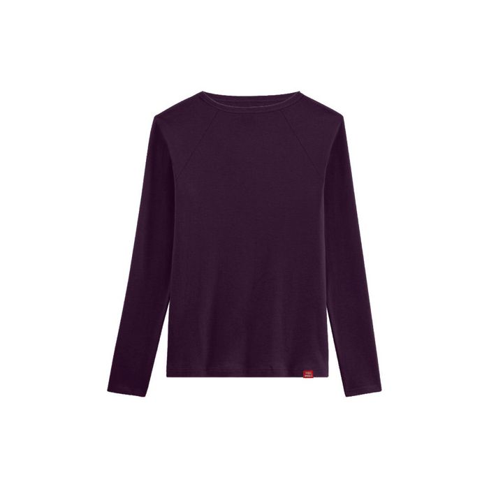 TEE-SHIRT MANCHES LONGUES M-POURPRE