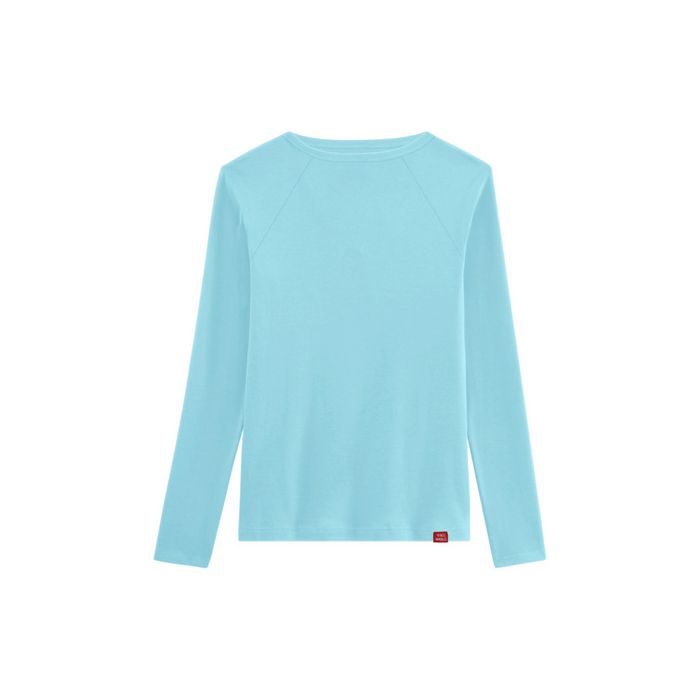 TEE-SHIRT MANCHES LONGUES S-BLEU