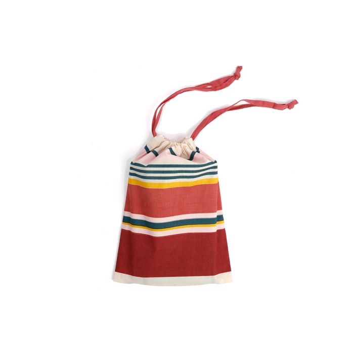 POCHON DE RANGEMENT EN COTON ENDUIT