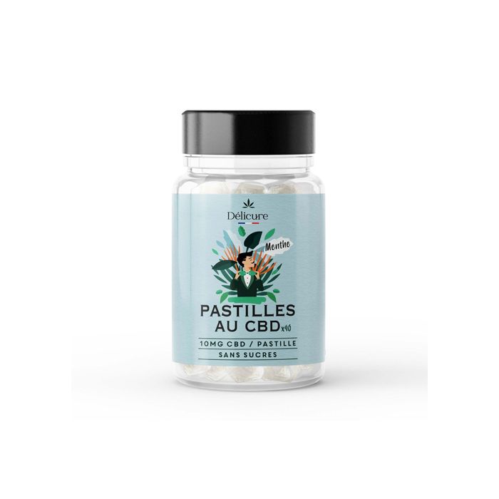 PASTILLES AU CBD MENTHE SANS SUCRE