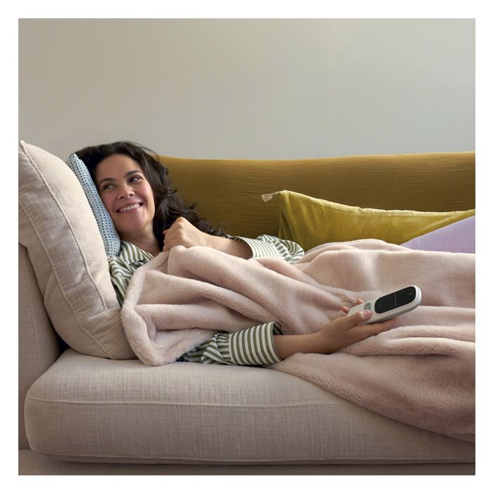 PLAID CHAUFFANT FAUX FUR