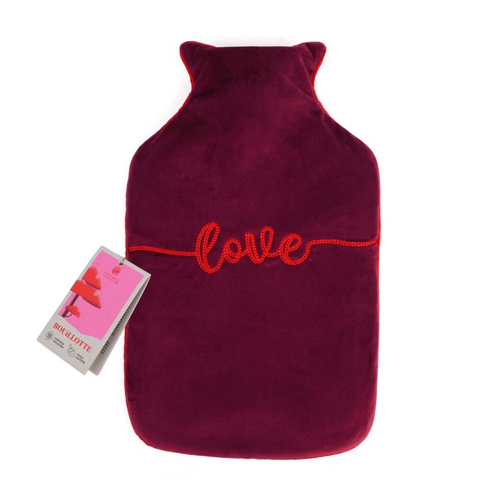 BOUILLOTTE NOEL 1,7L 2025 VELOURS ROUGE
