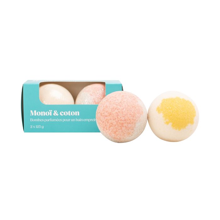 BOULES DE BAIN 2x125G MONOI COTON