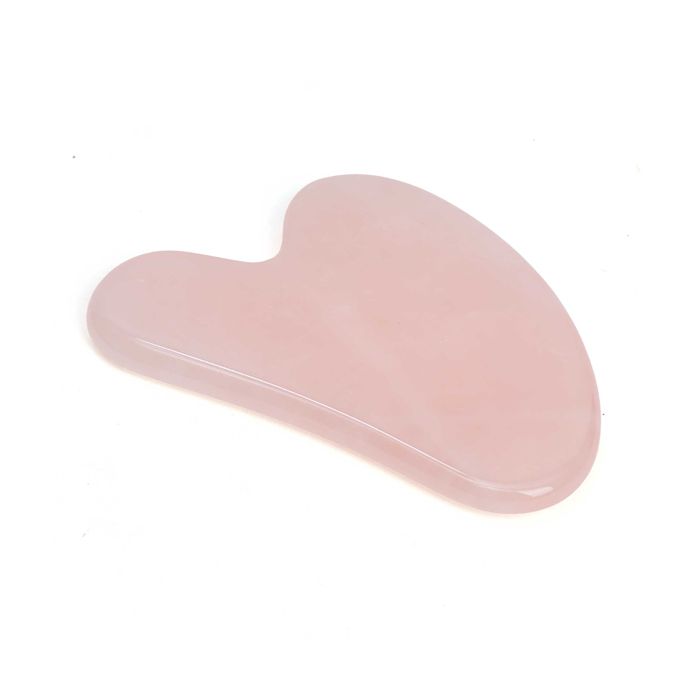 GUA SHA COEUR QUARTZ ROSE