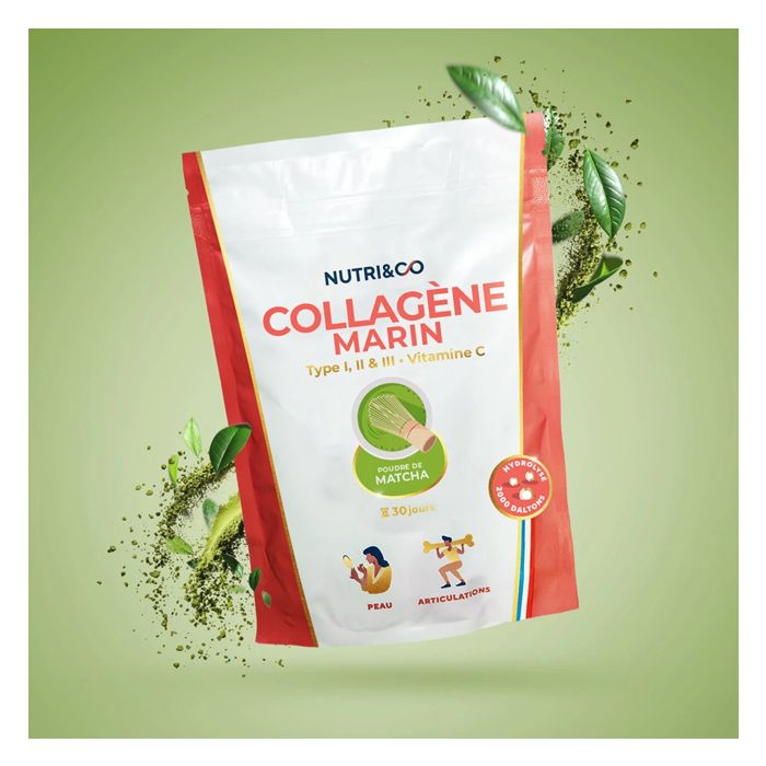 COLLAGENE MARIN POUDRE MATCHA NUTRI&CO