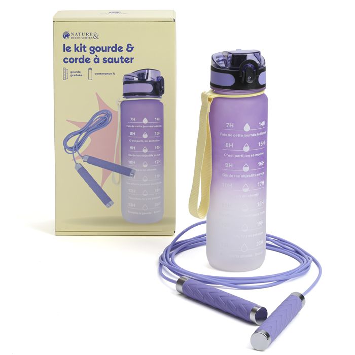 KIT GOURDE MOTIVATION + CORDE A SAUTER
