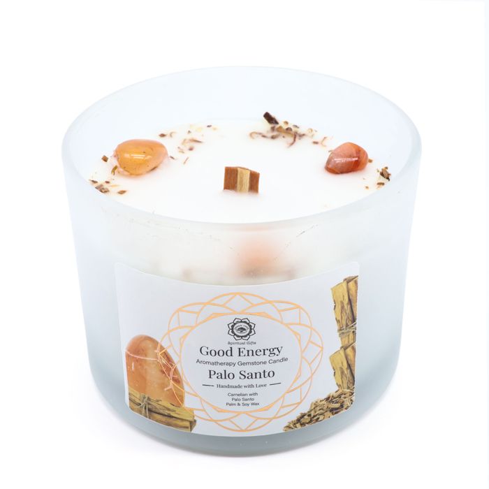 BOUGIE LITHO 256G ENERG POSIT PALO SANTO