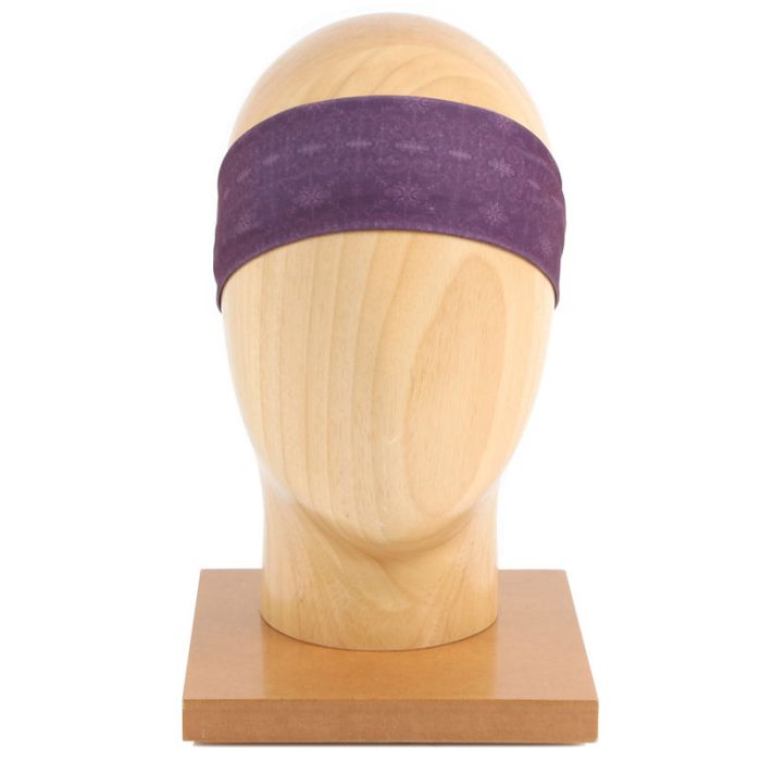 BANDEAU CHEVEUX AUBERGINE YOGA