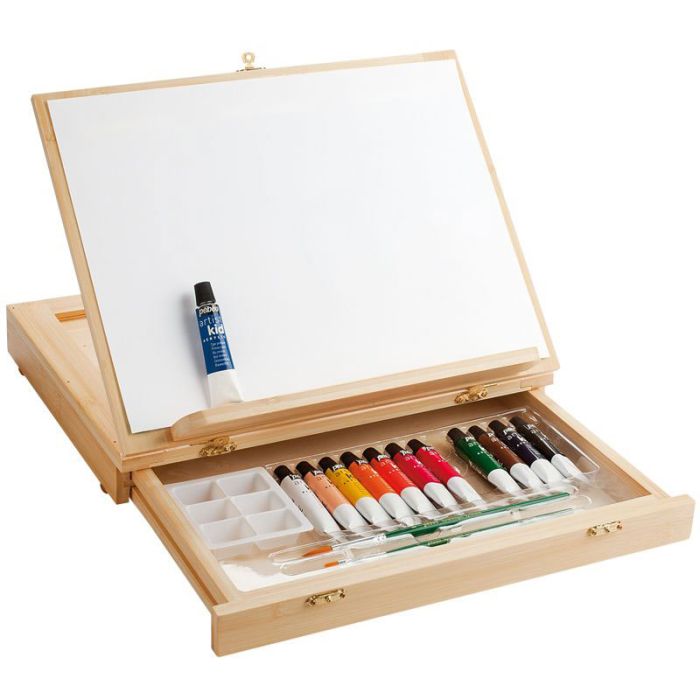 COFFRET CHEVALET BAMBOU