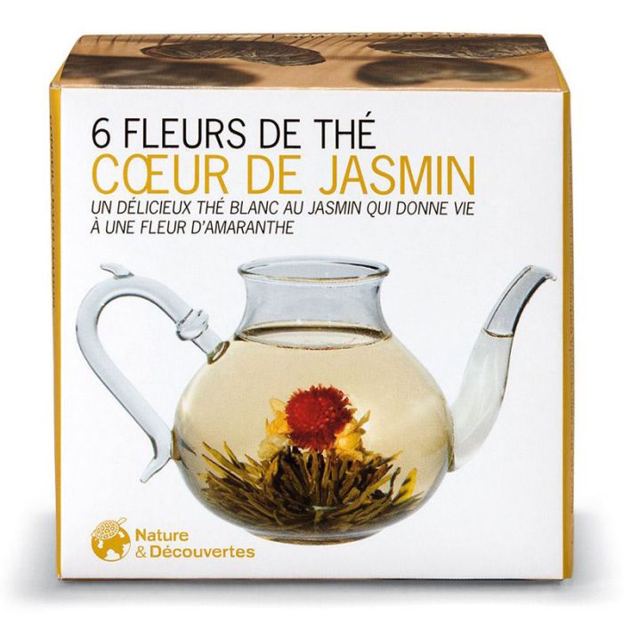 6 FLEURS DE THE COEUR DE JASMIN