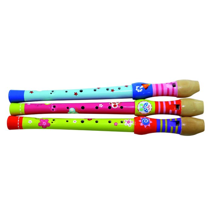 Flûte à bec en bois multicolore                   