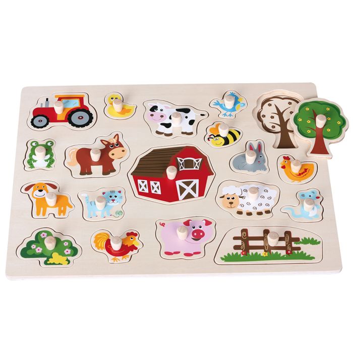 520074 Puzzle animaux avec boutons