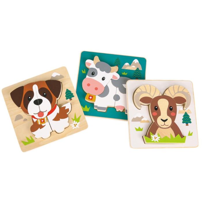 PUZZLES SUISSES SET 3PC