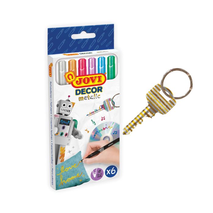 6 MARQUEURS METALLIQUES