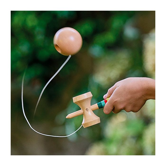 Bilboquet en bois mini fabriqué en France - Jeu traditionnel