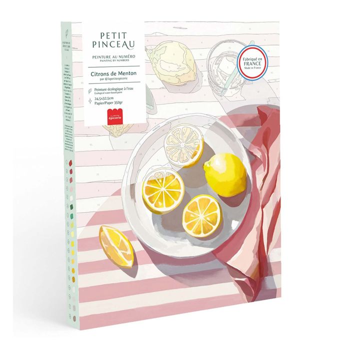 PEINTURE A NUMERO CITRON