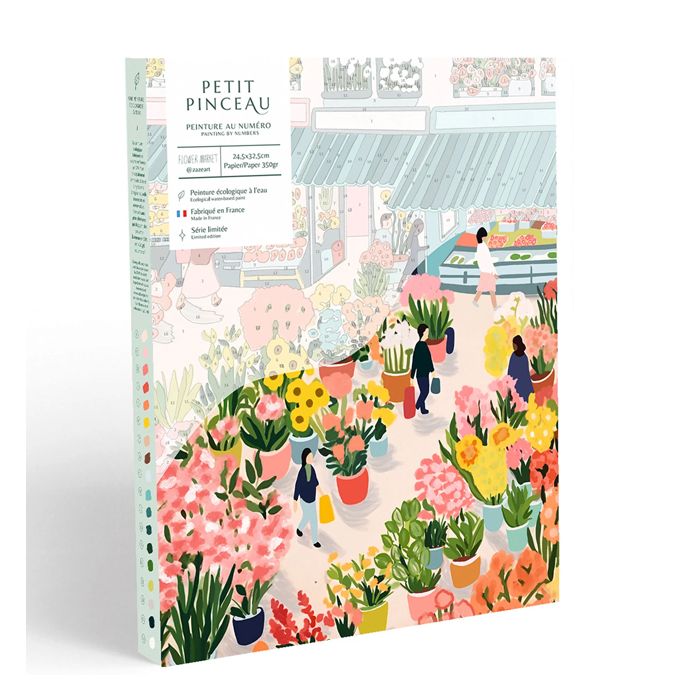 PEINTURE A NUMERO FLOWER MARKET
