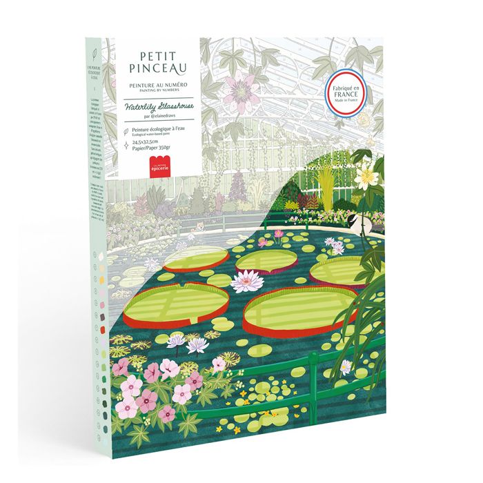 PEINTURE A NUMERO WATERLILY GLASSHOUSE