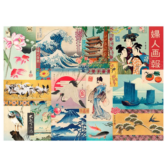 COFFRET ROND PUZZLE JAPON