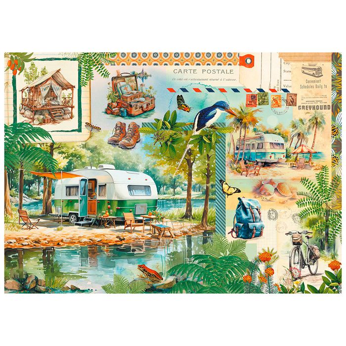 COFFRET ROND PUZZLE ESCAPADES