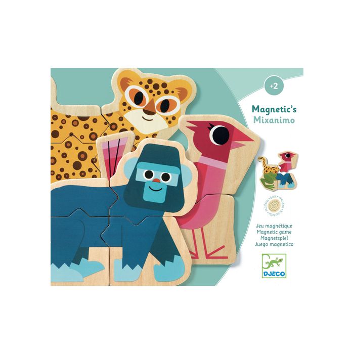 PUZZLE MAGNETIQUE ANIMAUX BOIS