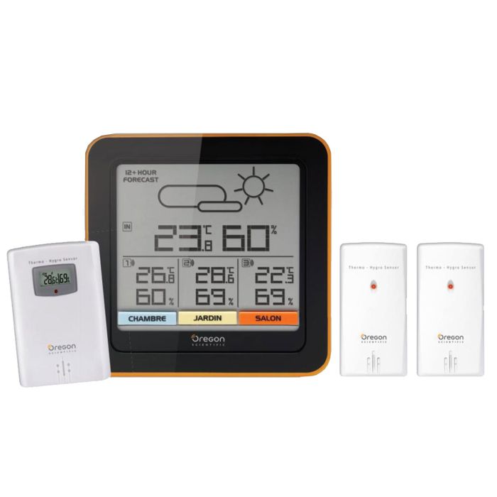 STATION METEO MULTIZONES NOIRE