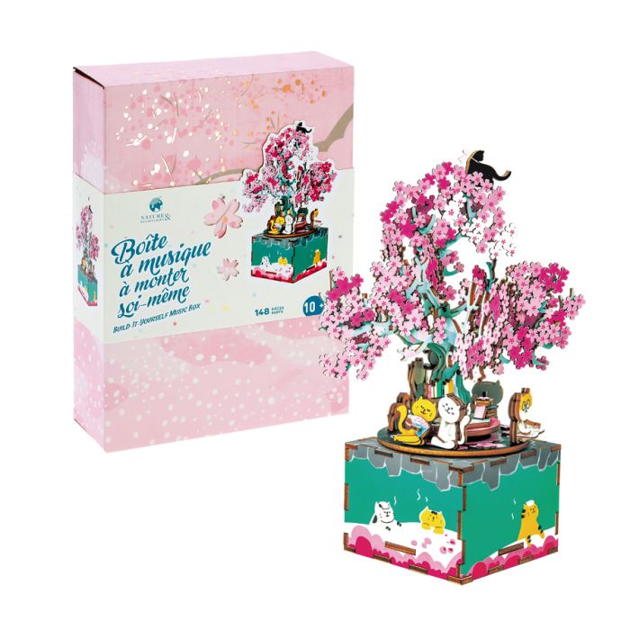 BOITE A MUSIQUE DIY CERISIER EN FLEURS
