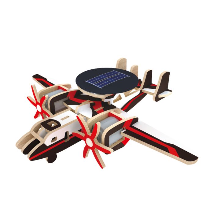 Avion solaire en bois - jouet maquette solaire - Objetsolaire