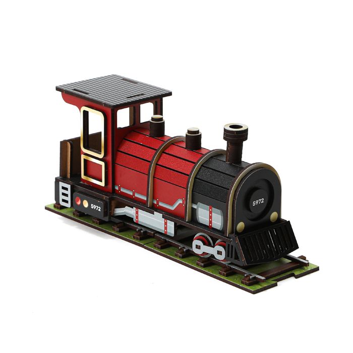 MAQUETTE LOCOMOTIVE ROUGE