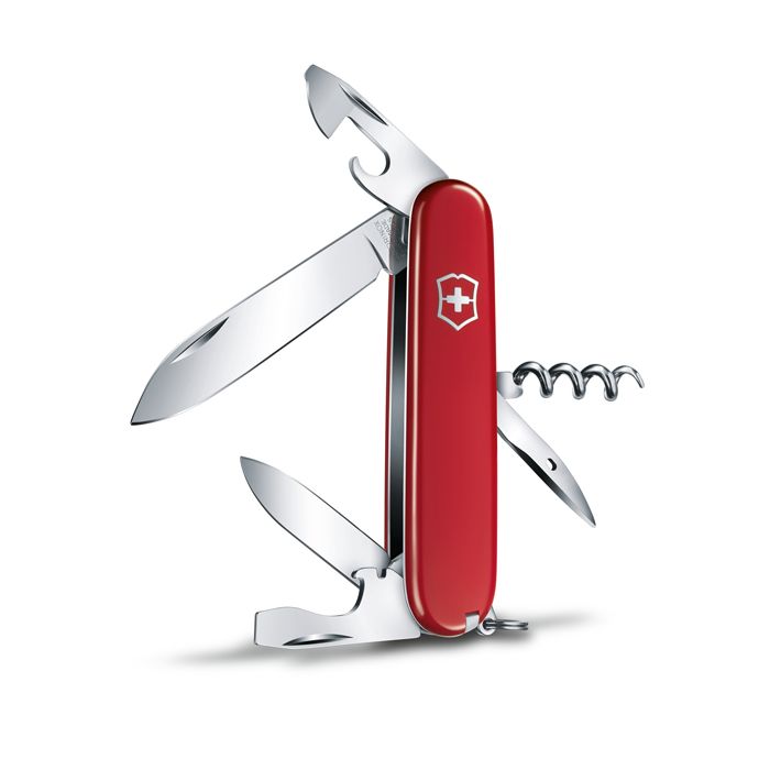 COUTEAU SUISSE SPARTAN 8PCS ROUGE