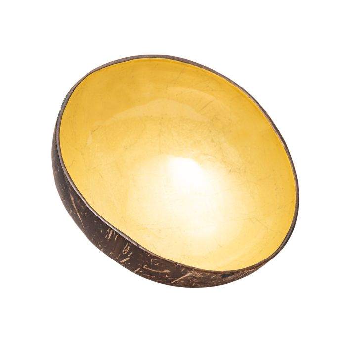 Deco Coconut Bowl shiny yellow