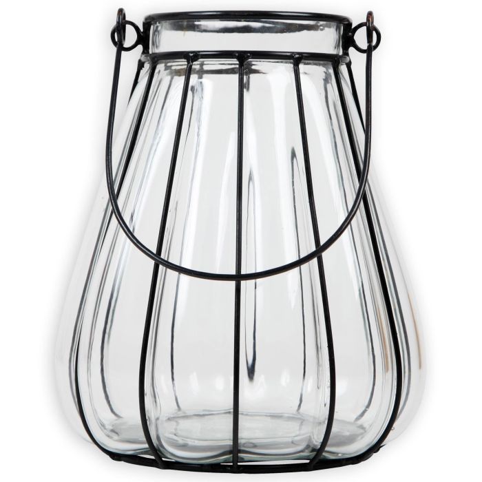 LANTERNE METAL ET VERRE