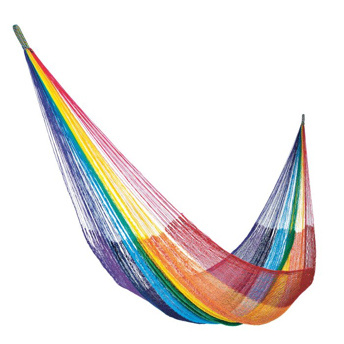 HAMAC DOUBLE ARC EN CIEL FILET