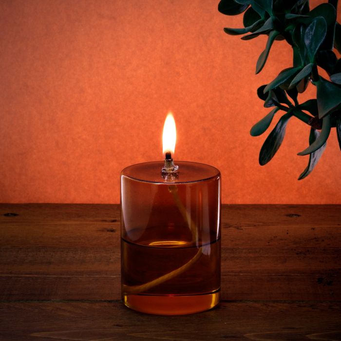 LAMPE A HUILE H10 AMBRE