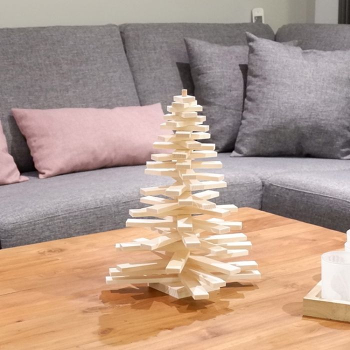SAPIN ECOLOGIQUE EN BOIS RECYCLE PM
