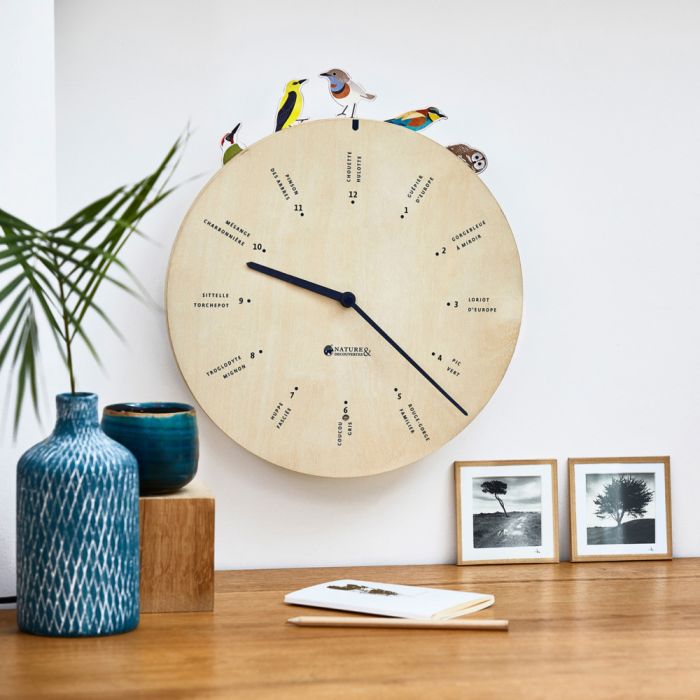 HORLOGE CHANTS DOISEAUX D30CM