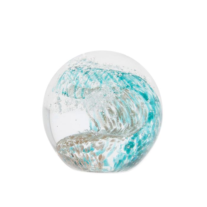 PRESSE PAPIER EN VERRE VAGUE OCEAN