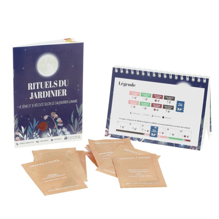 COFFRET CALENDRIER LUNAIRE DE FLEURS