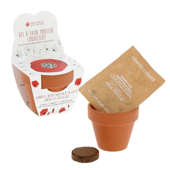 KIT A FAIRE POUSSER COQUELICOT