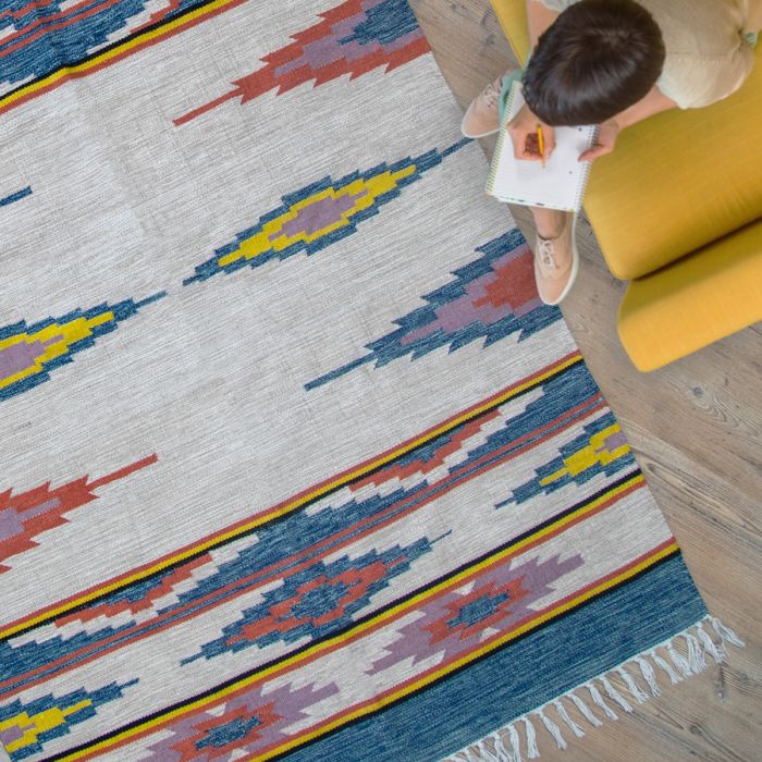 TAPIS EN POLYESTER RECYCLE TISSE