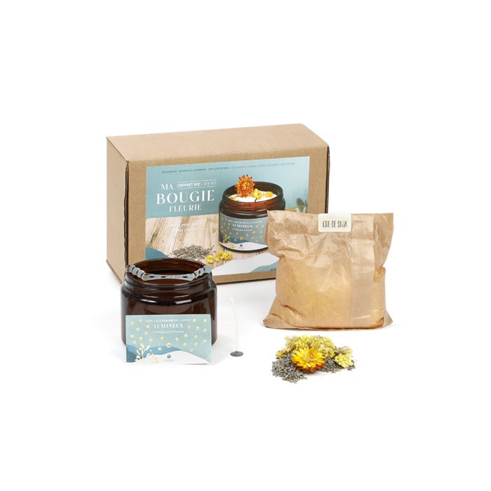 KIT BOUGIE SOJA FLEURS SECHEES