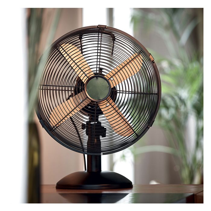 VENTILATEUR A POSER 30 CM COL BOIS